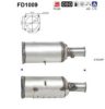 AS FD1009 Soot/Particulate Filter, exhaust system